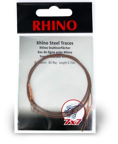 0,34mm Rhino Steel Trace 7x7 0,5m 5kg 2 pieces