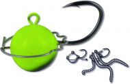 100g Wormball Jig Head black/yellow 1pcs
