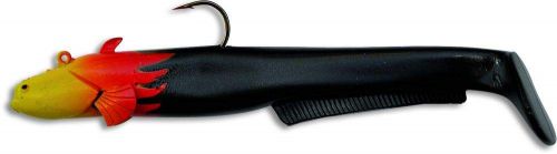 35g 18cm Baby Cat Shad flamed black 2pcs
