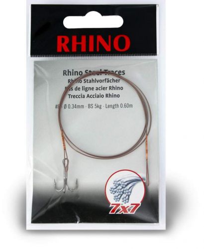 #6 Rhino Steel Trace 7x7 8kg 0,38mm 1 pieces 0,6m