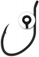 #8/0 Mega Hook black nickel 6pcs