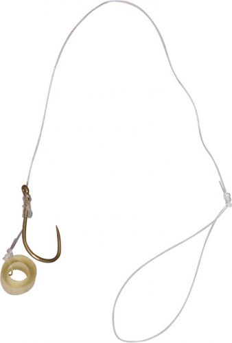 #16 Feeder Method hook-to-nylon with pellet band bronze 6lbs 0,18mm 10cm 8 pieces